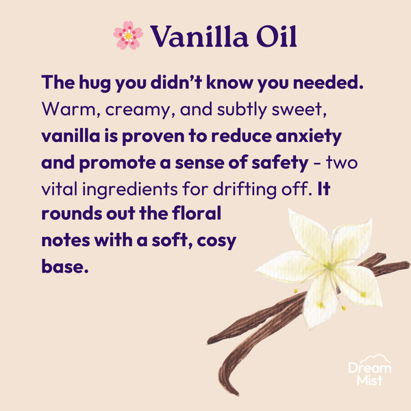 DreamMist (100ml) (Calming & Serene Pillow Spray With Lavender, Vanilla, Chamomile & Jasmine)