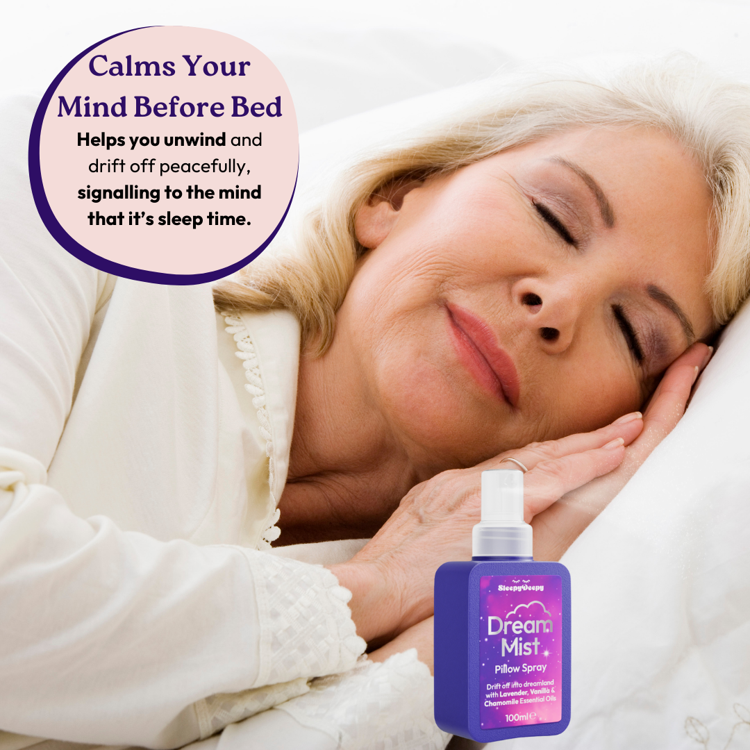 DreamMist (100ml) (Calming & Serene Pillow Spray With Lavender, Vanilla, Chamomile & Jasmine)