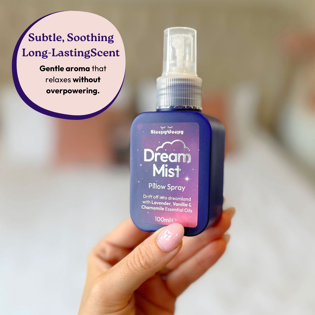 DreamMist (100ml) (Calming & Serene Pillow Spray With Lavender, Vanilla, Chamomile & Jasmine)