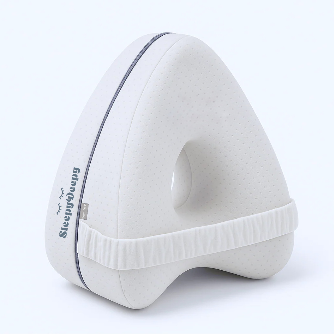 DreamPad (Ergonomic, Contoured Memory Foam Knee Pillow For Side Sleepers)