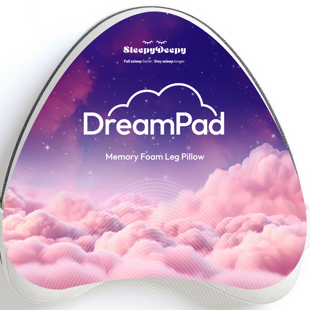 DreamPad (Ergonomic, Contoured Memory Foam Knee Pillow For Side Sleepers)