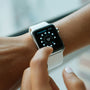 A smartwatch showing sleep tracking
