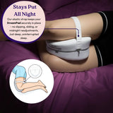 DreamPad - Ergonomic, Contoured Memory Foam Knee Pillow For Sleeping SleepyDeepy - Sleep Aids For Deeper Sleep
