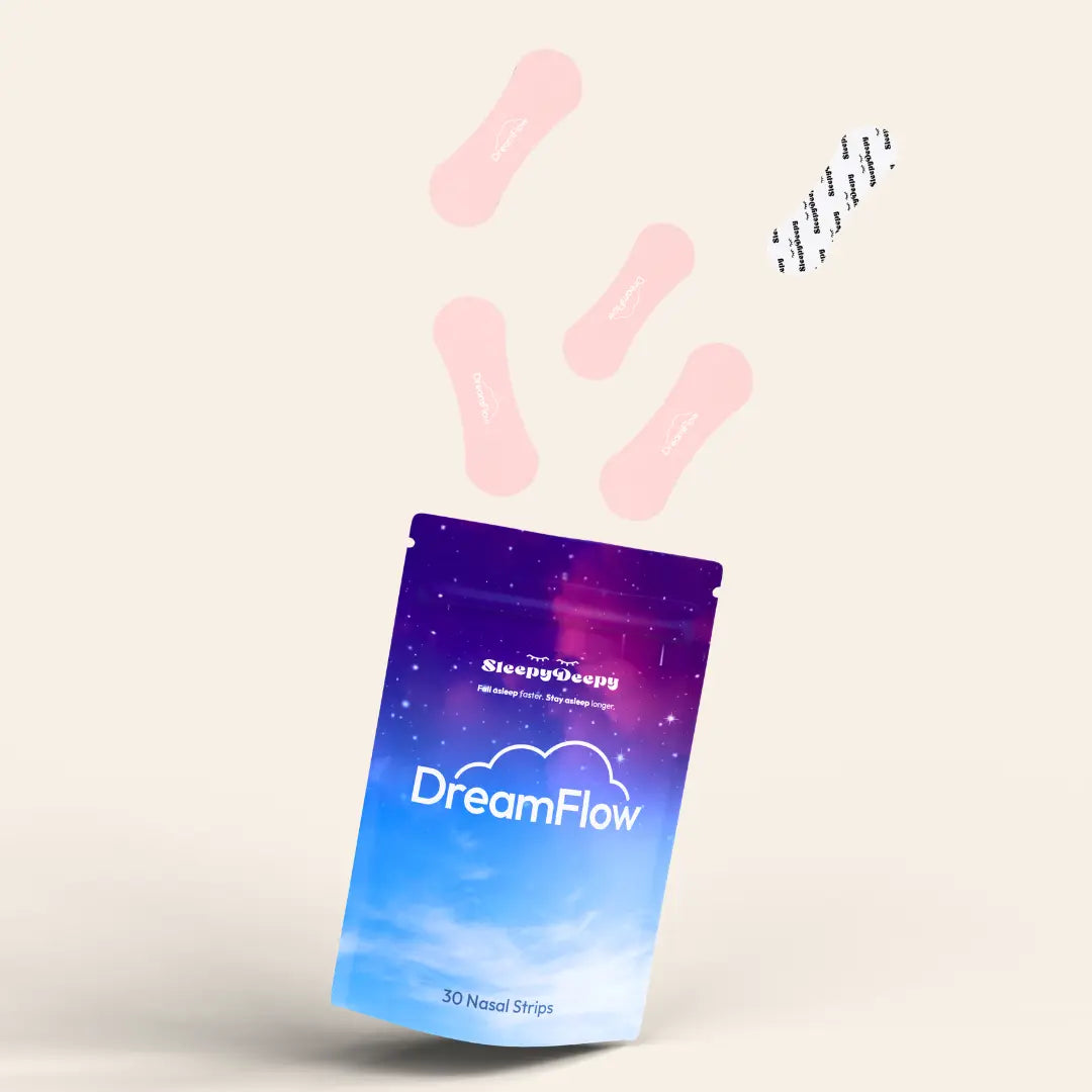 DreamFlow (Pink) Nasal Strips - Reduce Snoring & Sleep Deeper SleepyDeepy - Sleep Aids For Deeper Sleep