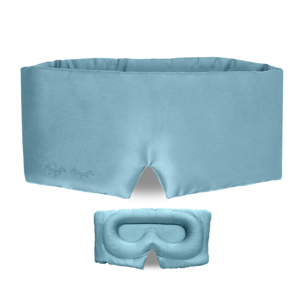 DreamMask (Teal) (Luxury 100% Blackout Sleep Mask | Bamboo Silk | 3D Memory Foam)
