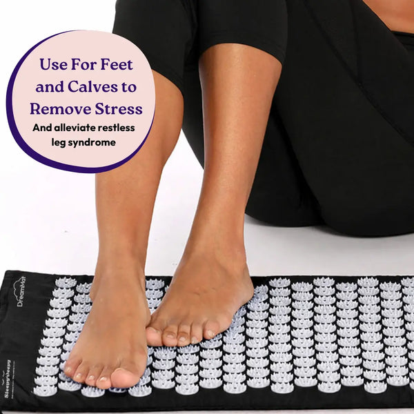 DreamMat - Acupressure Matt to Alleviate Stress, Improve Circulation, Beat Back Pain, and Promote Better Sleep SleepyDeepy - Sleep Aids For Deeper Sleep