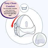 DreamPad - Ergonomic, Contoured Memory Foam Knee Pillow For Sleeping SleepyDeepy - Sleep Aids For Deeper Sleep